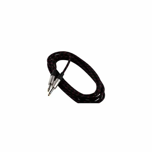 ROCKCABLE Instrument Cable - straight/straight, 9 m / 29.5 ft. - Black Tweed
