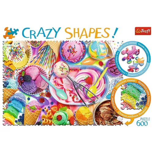 Trefl 11119 Süße Träume - Crazy Shapes Puzzle 600 Teile, Premium Quality für Erwachsene und Kinder ab 10 Jahren, ideal zum Aufhängen und Verschenken
