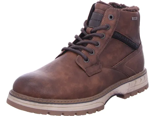 TOM TAILOR Schnürstiefel mit TEX-Membran in Braun 41 EU - Wanderschuhe mit wärmendem Innenfutter und stark profiliertem Laufsohlenmaterial für optimalen Halt in jedem Terrain.