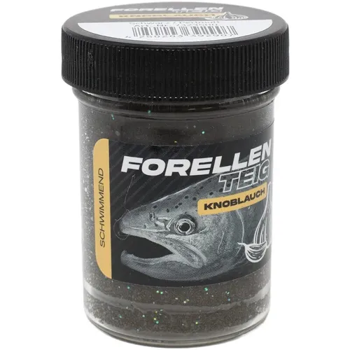 FTM Forellenteig Knoblauch schwimmend Schwarz/Perlmutt von Fishing Tackle Max