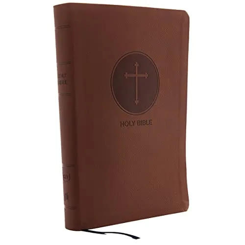 Produktbild KJV Holy Bible: Giant Print with 53,000 Cross References, Brown Leathersoft, Red Letter, Comfort Print: King James Version