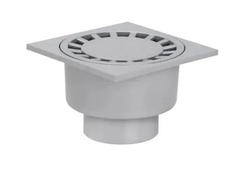 Produktbild ACO Haus- und Hofablauf Kunststoff 20 x 20 cm grau
