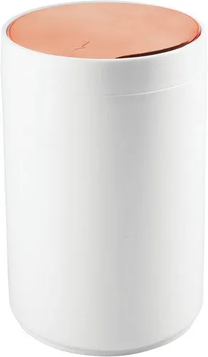 mDesign Badaccessoire-Set Papierkorb Abfalleimer Mülleimer Kosmetikeimer 5 Liter mDesign Weiß