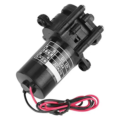 Hochdruckwasserpumpe, 12 V ZC-A250 DC Zahnradpumpe, Mini Kunststoff selbstansaugende mit Getriebe, Gleichstrom, korrosionsbeständig