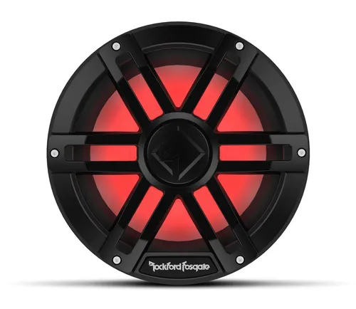 Rockford Fosgate Marine M1D4-10B COLOR OPTIX Subwoofer 25cm D4 - Car-HiFi-Lautsprecher mit beeindruckendem Bass und einzigartiger Farb-Optik für ein außergewöhnliches Klangerlebnis auf dem Wasser.