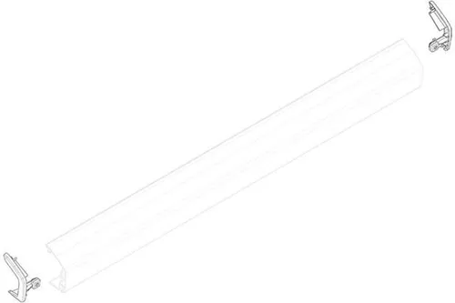 Dometic Frontblenden-Endkappe anthrazit, rechts für PR2000 von Dometic