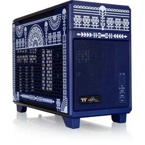 Thermaltake TR100 Koralie Edition Cobalt Blue Mini-ITX Gehäuse