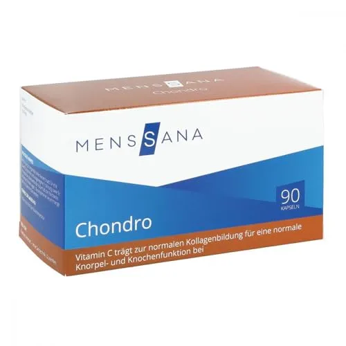 Chondro Menssana 90 ST - Nahrungsergänzungsmittel mit Glucosamin, Chondroitin und Bromelain für Gelenkgesundheit, ideal zur Unterstützung der Beweglichkeit bei Erwachsenen.