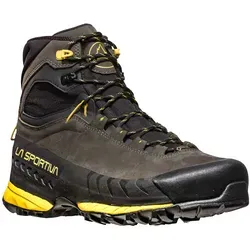 La Sportiva TX5 GTX Bergschuhe - Carbon/Yellow (45) - Wanderschuhe mit GORE-TEX-Membran, atmungsaktiv und wasserfest, ideal für mehrtägige Touren mit schwerem Gepäck. Stabilität und Komfort für anspruchsvolle Wanderer.