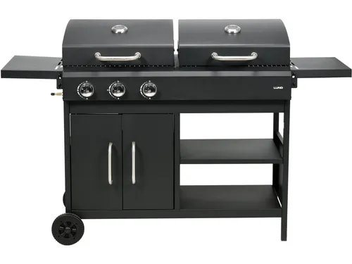 Gas- und Holzkohlengrill 8,4 kW – Vielseitige Außenküche
