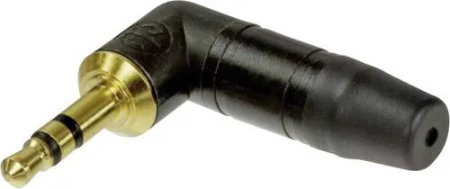 Neutrik NTP3RC-B Klinken-Steckverbinder 3.5mm Stecker, gewinkelt Polzahl: 3 Stereo Schwarz 1St.