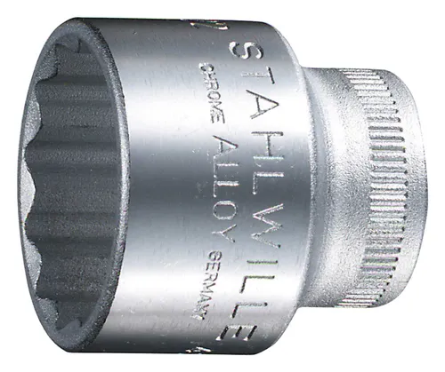 Stahlwille 45 13 02010013 - Außen-Sechskant Steckschlüsseleinsatz 13 mm, aus HPQ-Hochleistungsstahl für optimale Langlebigkeit und Leistung