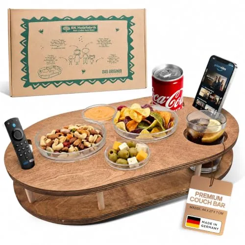 Couchbar Snackbox mit 4 Glasschalen