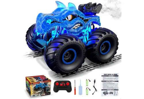 Esun RC-Auto Ferngesteuerter Monstertruck mit Spray, Licht und Sound