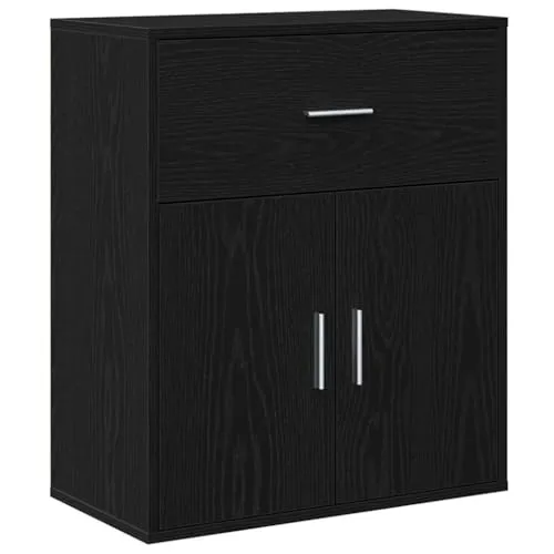 vidaXL Sideboard - Modernes Aufbewahrungssystem für Esszimmer und Wohnzimmer - Aufbewahrungsbehälter mit Deckel, modernes Design mit viel Stauraum und praktischen Pendeltüren, ideal für kleine Wohnungen.