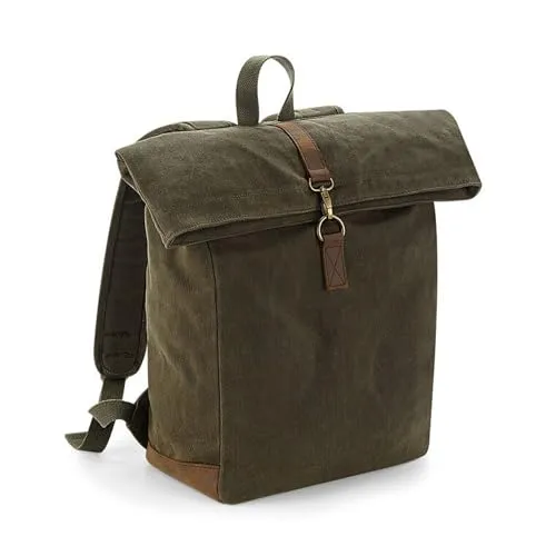 Quadra QD655 Heritage Waxed Canvas Backpack