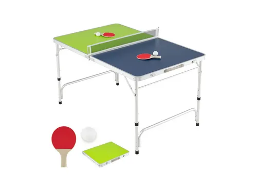 COSTWAY Tischtennisplatte, klappbares Tischtennis-Set, höhenverstellbar