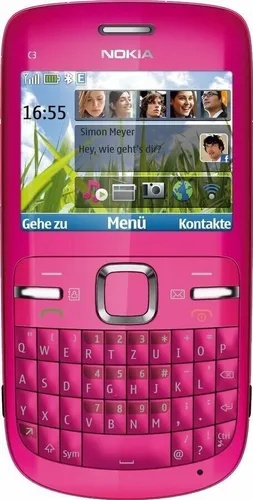 Produktbild Smartphone NOKIA C3-00 Hot Pink /  Rosa