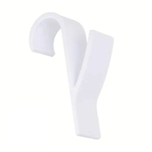 König Design Handtuchhaken für Badezimmer, sehr robust, kein Bohren erforderlich, rostfrei, wasserdicht, aus hartem Kunststoff, Handtuchhalter für Badezimmer, Handtuchhalter (10, Weiß)