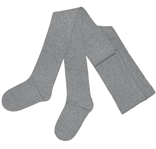 Weri Spezials Damenstrumpfhose Blickdicht Baumwolle in mehreren Farben - modisch und lässig bleiben auch bei Regen und Kälte!. (42-44, Grau mel.)