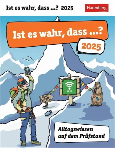 Ist es wahr, dass? Tagesabreißkalender 2025 Alltagswissen auf dem Prüfstand NEU