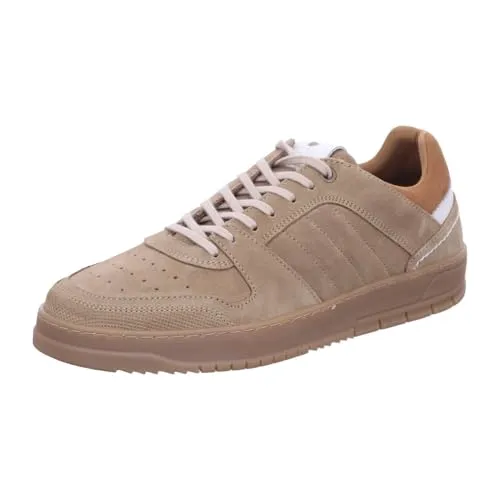 Bullboxer Herren Low Sneaker Beige Rauleder Größe 41 - Bequeme Sneaker aus hochwertigem Rauleder mit atmungsaktivem Zehenbereich und rutschhemmender Sohle. Ideal für lässige Outfits oder stilvolle Freizeitlooks.
