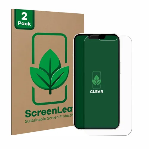 2x ScreenLeaf Displayschutzfolie für Apple iPhone 13 / 13 Pro nachhaltig