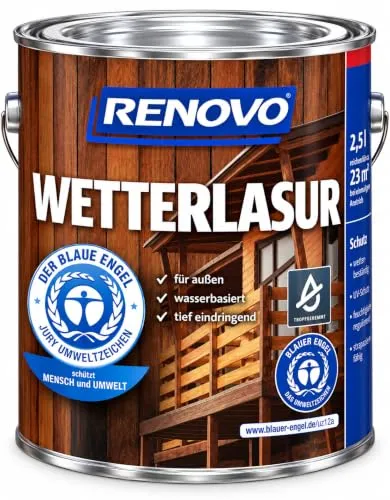 EM RENOVO Wetterlasur 750ml kalkweiss wasserbasiert 287307509510