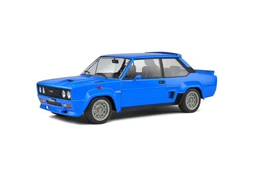 Solido S1806004 Fiat 131 Abarth 1980 Blau 1:18 - Modellauto im Maßstab 1:18, detailgetreu und originalverpackt, ideal für Sammler und Auto-Enthusiasten.