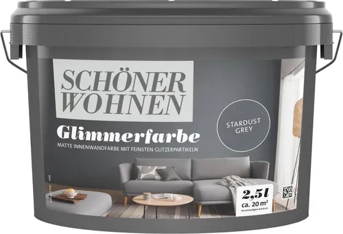 Produktbild Schöner Wohnen Glimmerfarbe Stardust Grey 2,5 l