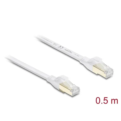 - Patchkabel Cat.8.1, U/FTP, 0,5m, weiß 81024