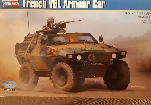 Hobby Boss 83876 - French VBL Armour Car - 1:35 - Automobile Bausatz im Maßstab 1:35, unbemalt und ideal für Modellbau-Enthusiasten, die ihre Kreativität entfalten möchten.