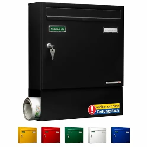 Briefkästen Schwarz von AL Briefkastensysteme