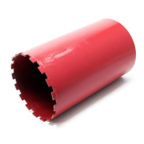Wiltec Diamantbohrkrone ⌀220 mm 1 ¼ UNC 400 mm für Kernbohrgeräte, Kernbohrkrone aus Sintermetall, Nassbohrkrone, Trockenbohrkrone
