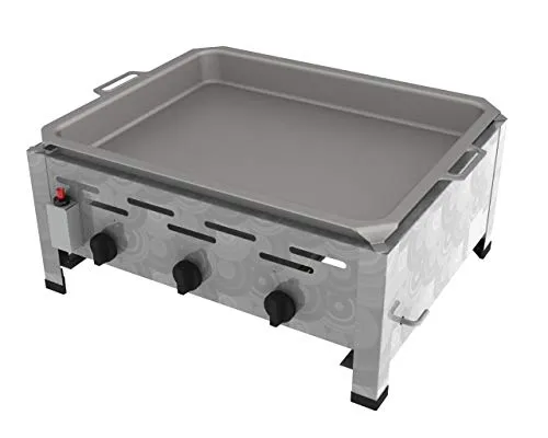ChattenGlut Professional Gastrobräter 3-flammig - Grillöfen aus hochwertigem Edelstahl, ideal für gewerblichen Einsatz mit 10,8 kW Leistung und 20% geringerem Gasverbrauch.