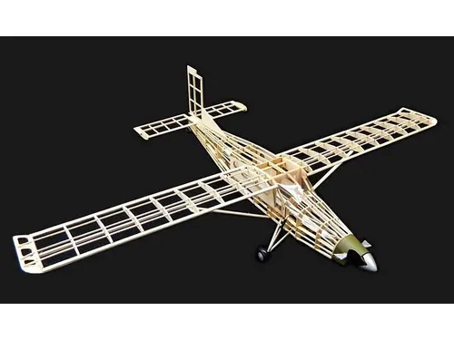 Krick Wurfgleiter Flugzeug PC6 Porter 1/24 Balsabausatz - Modellbau Bausatz für Flugzeuge, ideal für Hobbyisten und Einsteiger, original verpackt für besten Bauspaß.
