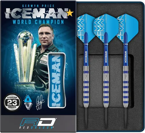 RED DRAGON Gerwyn Price Iceman Challenger 23 Gram Professional Tungsten Darts Se