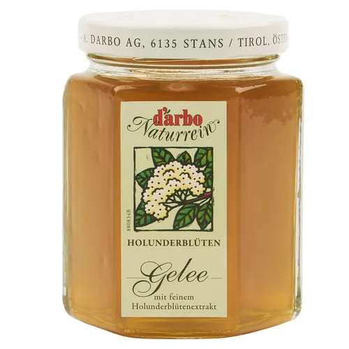 Food-United Holunder-Blüten-Gelee Brotaufstrich DARBO GELEE Naturrein 200g