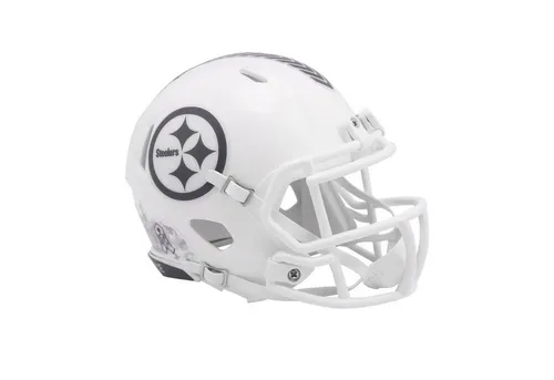 NFL Pittsburgh Steelers Salute to Service 2024 Mini Helm - Sportfan Spielzeugfiguren, Limited Edition Dekohelm in Originalverpackung, detailgetreu und ideal für Sammler oder als Geschenk für Steelers-Fans.