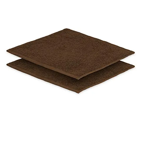 EXKLUSIV HEIMTEXTIL 2X Seiftuch 30 x30 cm Schokobraun 500 g