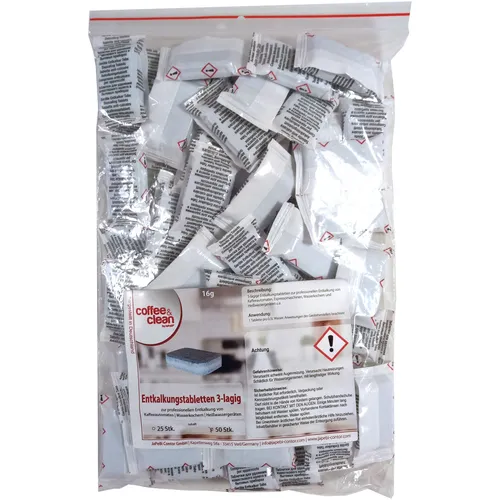 Premium Entkalkungstabletten 3-lagig16g für Bosch Jura Melitta Saeco Siemens 50