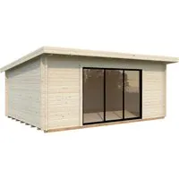 Produktbild Gartenhaus Palmako Lea 19,4 m² mit Schiebetür und Isolierglas