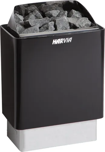 Harvia KIP45E Black Saunaofen 4,5 kW - Saunaofen für 3-6 m³, energieeffizient und schnell aufheizend. Stilvolles Design in Schwarz, ideal für entspannende Saunaerlebnisse.