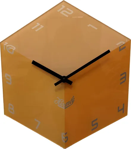 Hermle Sechseckuhr 3-D Würfel Rot von Hermle