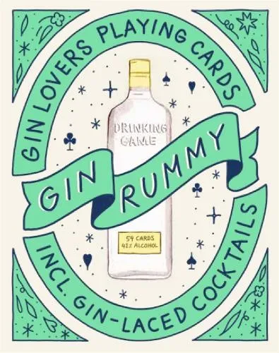 Gin Rummy - Illustrierte Spielkarten für Gin-Liebhaber, mit 40 Gins und 12 Cocktail-Rezepten für unvergessliche Abende
