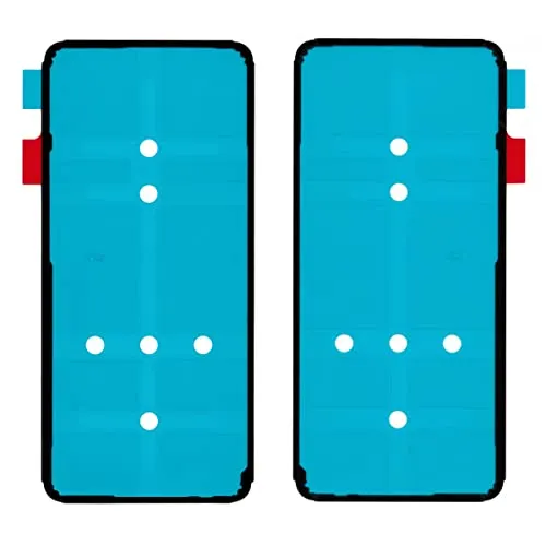 jbTec Kleber Gehäuse Schwarz kompatibel mit Huawei Mate 20 Pro - Rückseite Klebepad Klebefolie Dichtung Adhesive Back -