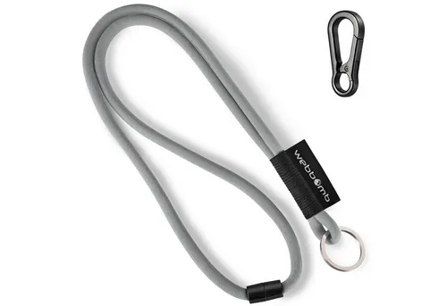 WEBBOMB Schlüsselanhänger Lanyard Tubular Schlüsselband mit Karabiner + Schlüsselring keychain