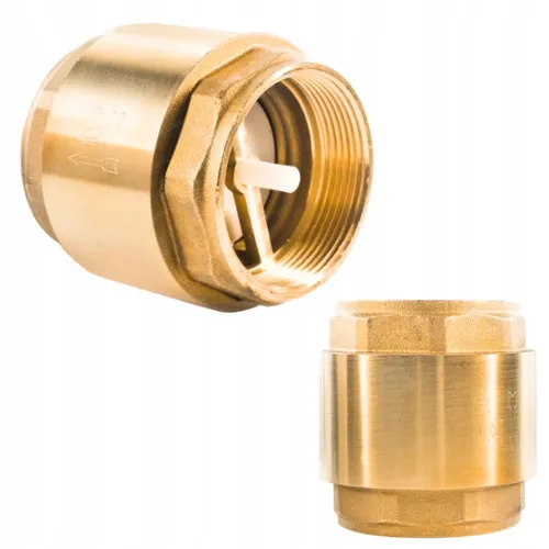 1-Wege-Rückschlagventil aus Messing mit Kunststoffspindel