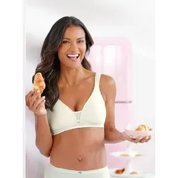 Viania Bügelloser T-Shirt-BH ohne Bügel in ecru - Funktionsunterwäsche mit optimalem Tragekomfort, ideal für den Alltag. Der BH bietet eine bequeme Passform ohne Bügel und breite Träger für zusätzlichen Halt.