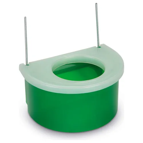 Beeztees Vogelnapf Snackschale mit Deckel grün 7,5x5,5x4 cm für Kleintiere